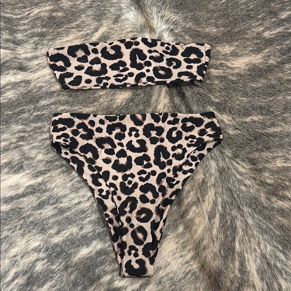 Leopard Print Bikini Set